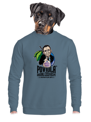 unisex mikina bez kapuce