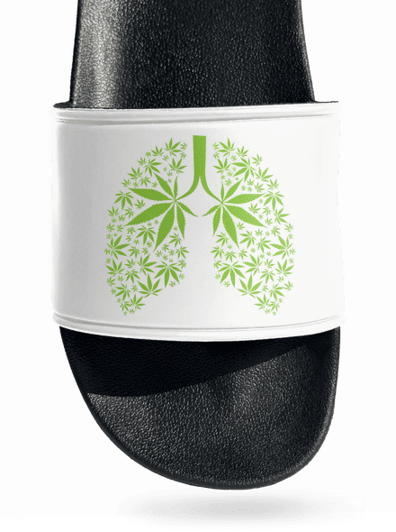 Ganja plíce pantofle White