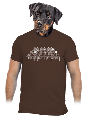 Cimrman: Debil, blbeček pánské tričko Brown