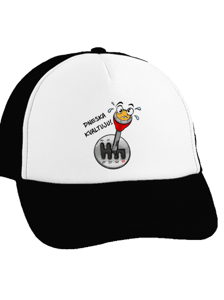 Dneska kvaltuju kšiltovka truckerka Black cap