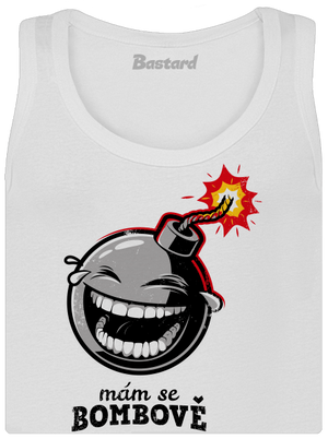 Mám se bombově dámské tílko klasické White