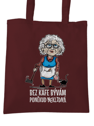 Neklidná bez kafe taška Chocolate