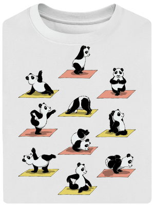 Pandí jóga unisex tričko oversized White
