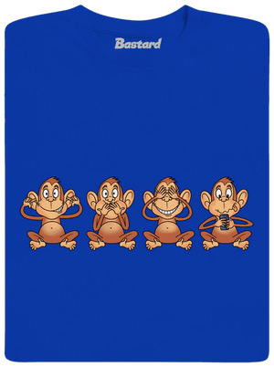 Opička s mobilem dětské tričko Royal Blue