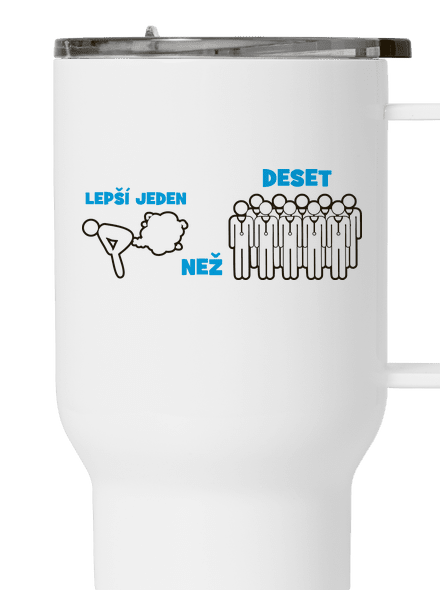 Jeden prd termohrnek White