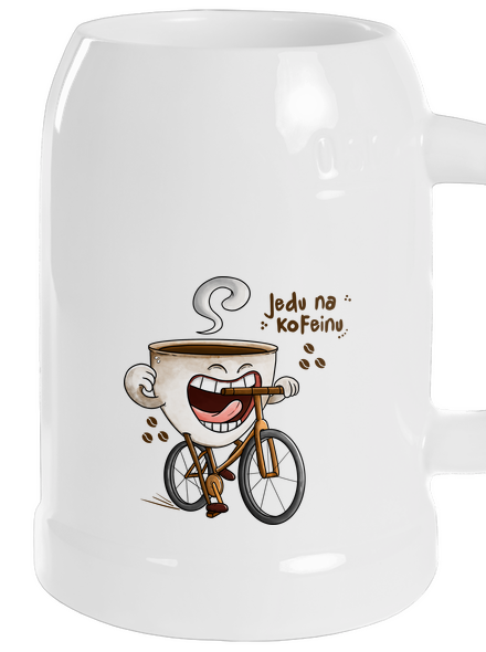 Jedu na kofeinu půllitr White