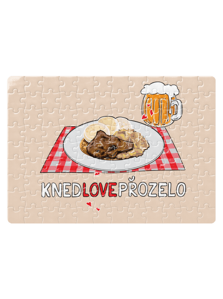 Knedlo vepřo zelo puzzle White