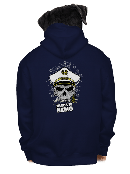 Kapitán Nemo pánská mikina na zip Navy