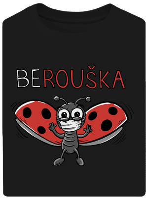 Berouška unisex tričko oversized Black