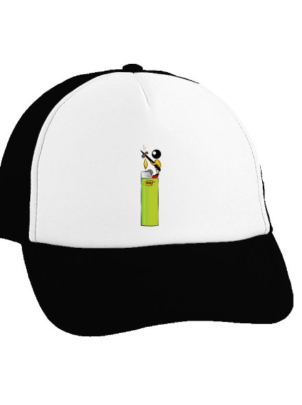 Panáček kšiltovka truckerka Black cap