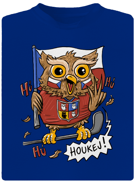 Houkej pánské sportovní tričko Royal Blue Mal