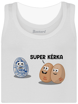 Super kérka dámské tílko klasické White