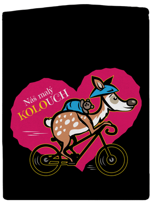 Kolouch na kole dámská mikina na zip Black