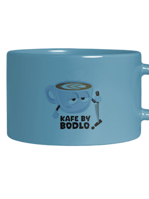 Kafe by bodlo hrnek makronka Blue Macaron