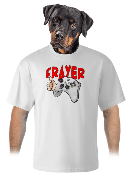 Frayer unisex tričko oversized White
