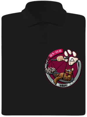 Psí horoskop: Váhy pánská polokošile Black