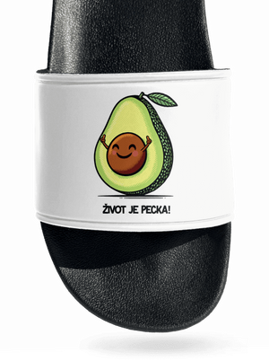 Život je pecka pantofle White