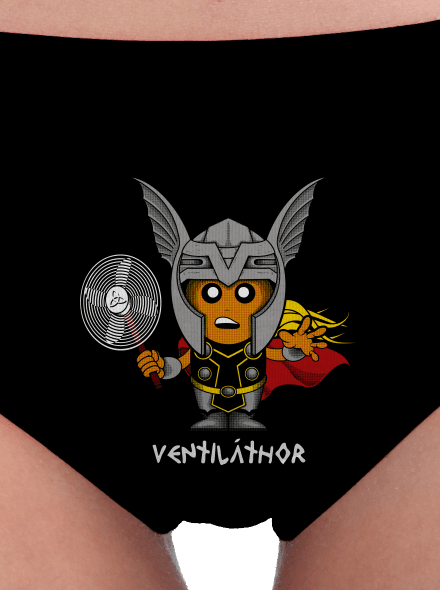Ventiláthor dámské kalhotky Black
