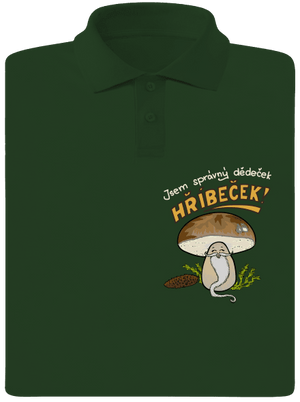 Babka a hříbeček pánská polokošile Bottle Green Mal