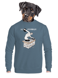 unisex mikina bez kapuce