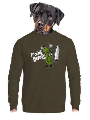 unisex mikina bez kapuce