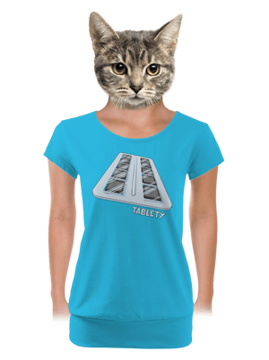 dámské tričko s lemem