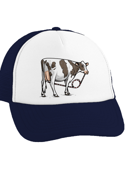 Cow drink kšiltovka truckerka French Navy cap