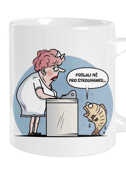 Strouhanka velký hrnek White