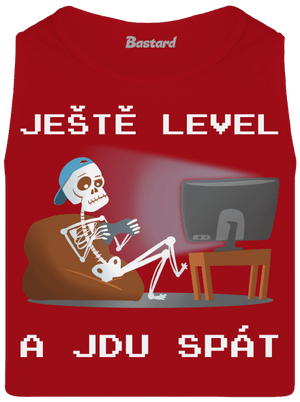Ještě level pánské tílko Red