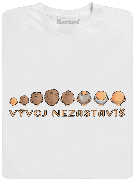 Vývoj nezastavíš pánské tričko White