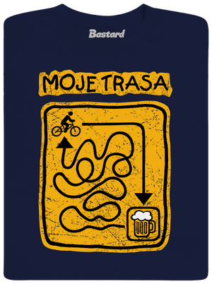 Moje trasa pánské dlouhý rukáv Navy