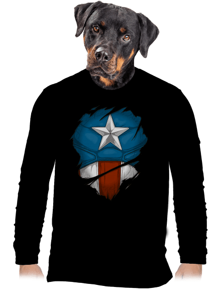 Captain Inside pánské dlouhý rukáv Black