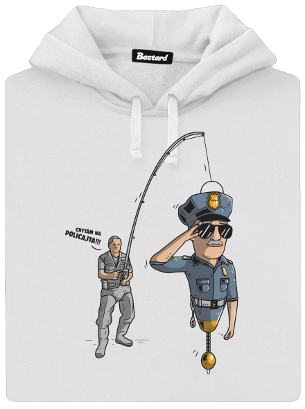 Policajt dámská mikina klokanka White