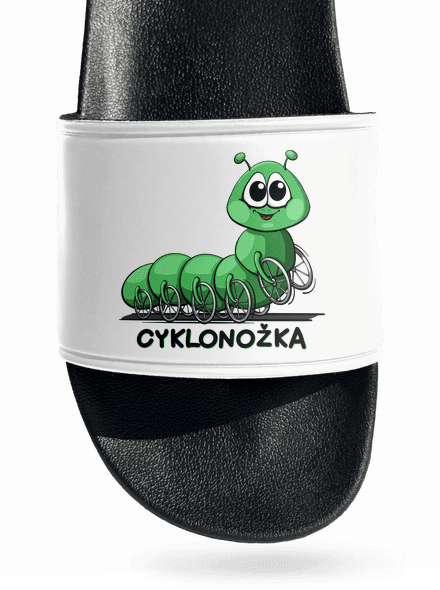 Cyklonožka pantofle White