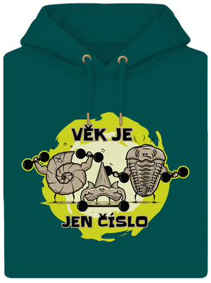Věk je jen číslo unisex mikina premium Emerald Green