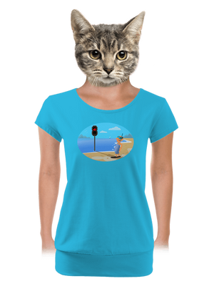 dámské tričko s lemem