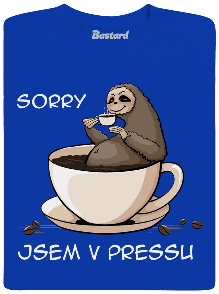 V pressu pánské dlouhý rukáv Royal Blue