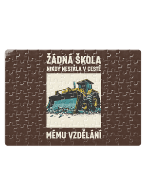 Žádná škola puzzle White
