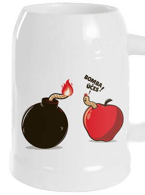 Bombovej účes půllitr White