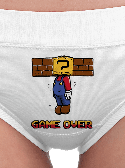 Game over dámské kalhotky White