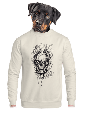 unisex mikina bez kapuce
