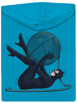 Catwoman dámská mikina na zip Blue Atol