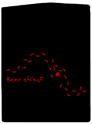 Beer effect dámská mikina na zip Black