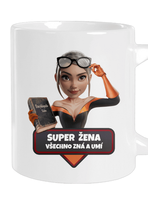 Super máma velký hrnek White