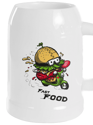 Fast Food půllitr White