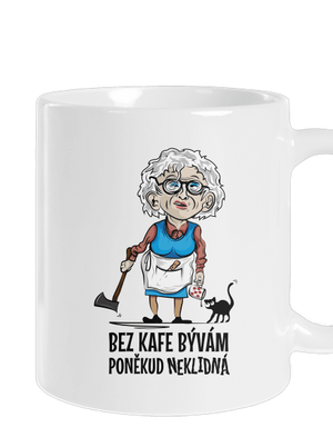 Neklidná bez kafe klasický hrnek White