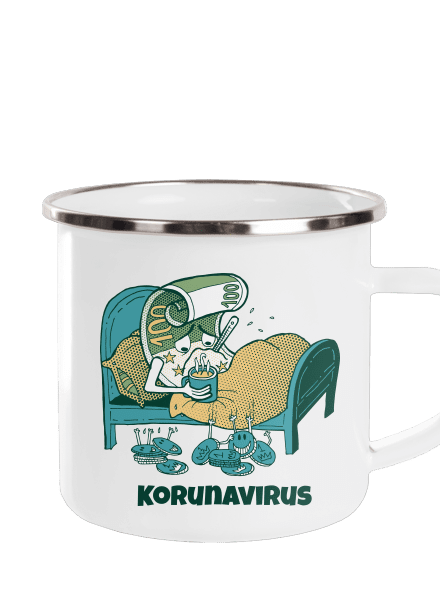Korunavirus v posteli plecháček White