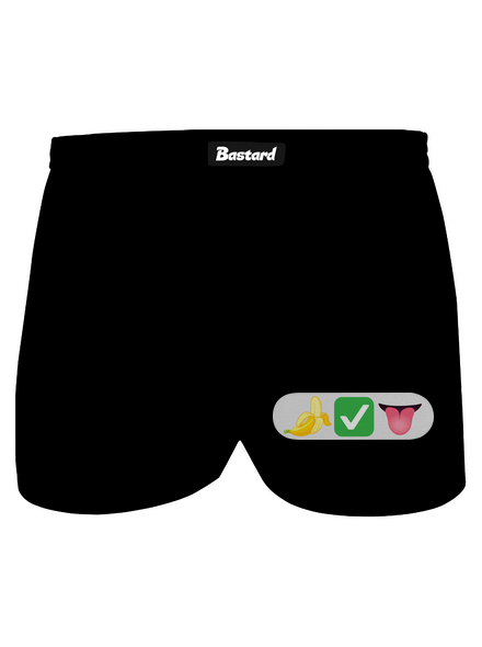 Emoji pánské trenky Black