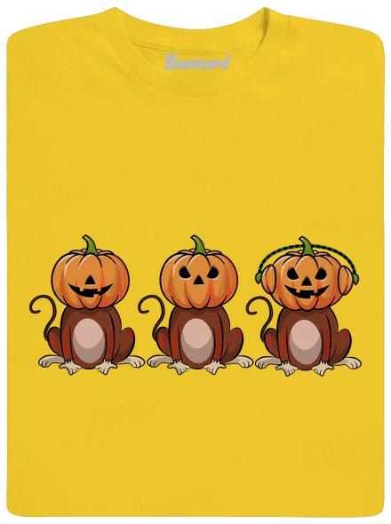 Halloween opičky dětské tričko Gold