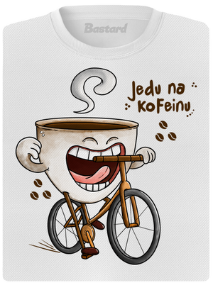 Jedu na kofeinu dámské sportovní tričko White